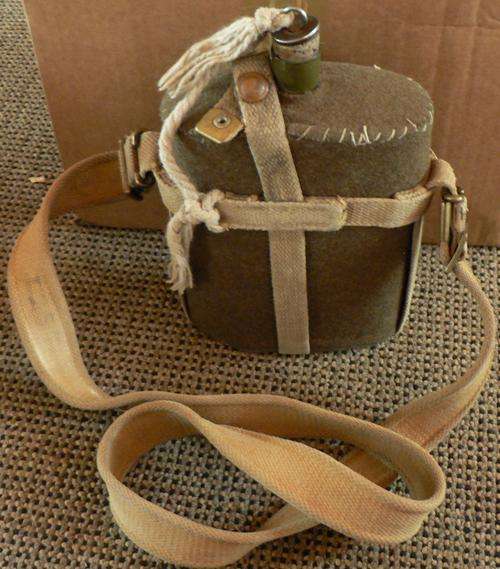 WWII Canteen and satchels
