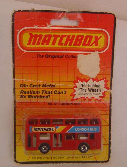Matchbox Superfast 1980's Blister Pack - # 51 London Bus- Mint on Card!!!!
