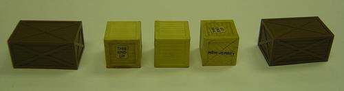 HO Scale Accessories - Large Shipping crates x 5