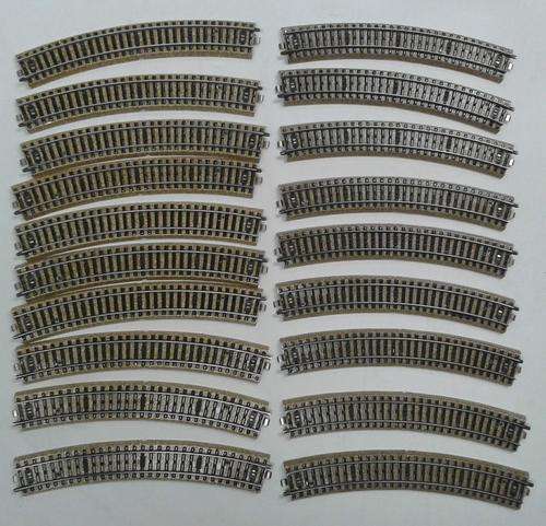 MARKLIN HO Scale M - Track - 5200 Curves x 20