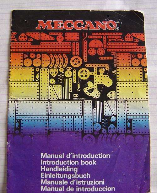 Meccano Set - Made in France - Yellow ,Blue & Silver