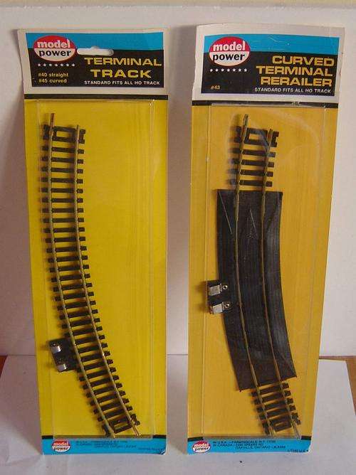 Model Power HO Scale - 1 x Brass terminal track + 1 x Brass terminal Rerailer - NEW!!!