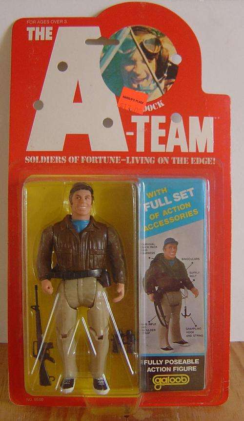 Galoob 1983 - The A Team - Murdock - RARE!!! Mint on Card