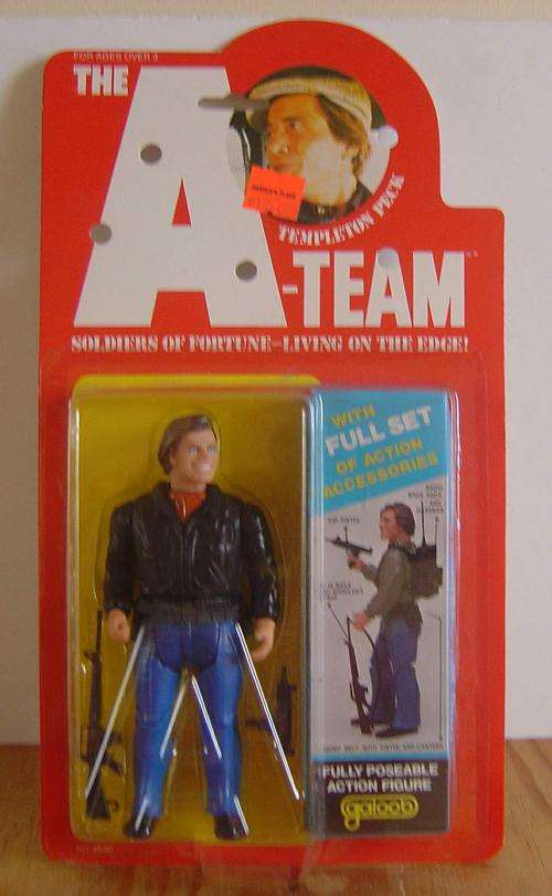 Galoob 1983 - The A Team - Templeton Peck (Face)- RARE!!! Mint on Card