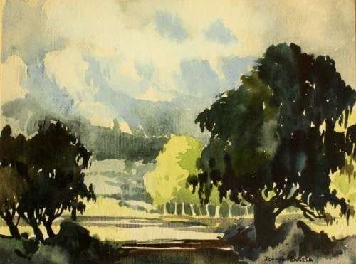 Famous SA Master Johan Engela painting