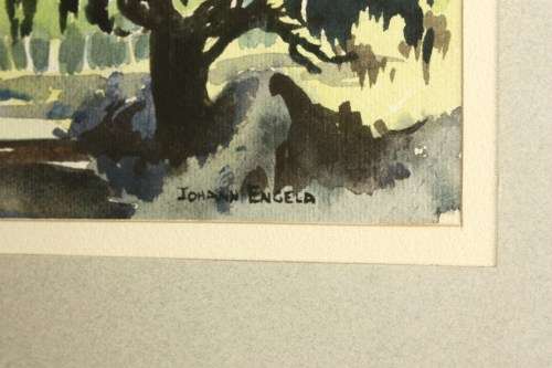 Famous SA Master Johan Engela painting