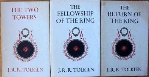 JRR Tolkien "The Lord of the Rings" (3 volumes, first edition, 15th impression)