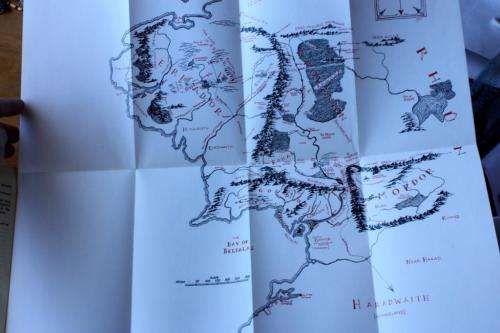 JRR Tolkien "The Lord of the Rings" (3 volumes, first edition, 15th impression)