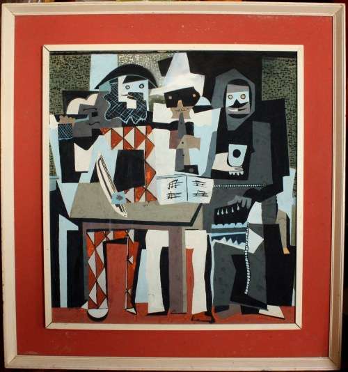 Painting of musicians