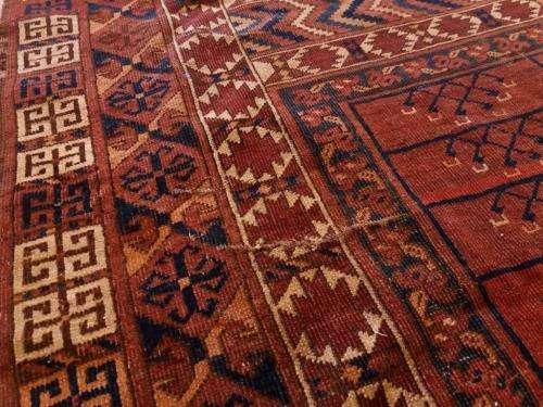 Antique Persian rug - rich autumn colours!