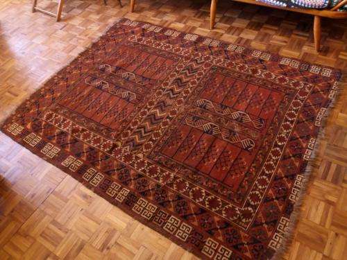 Antique Persian rug - rich autumn colours!