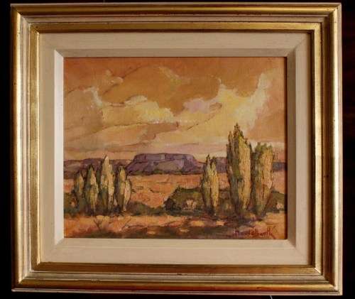 Bernhard Hesselbarth landscape oil