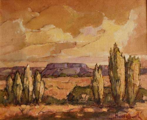 Bernhard Hesselbarth landscape oil