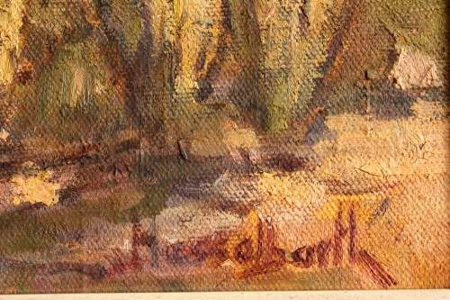 Bernhard Hesselbarth landscape oil