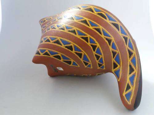 Kalahari pottery jug with geometric pattern