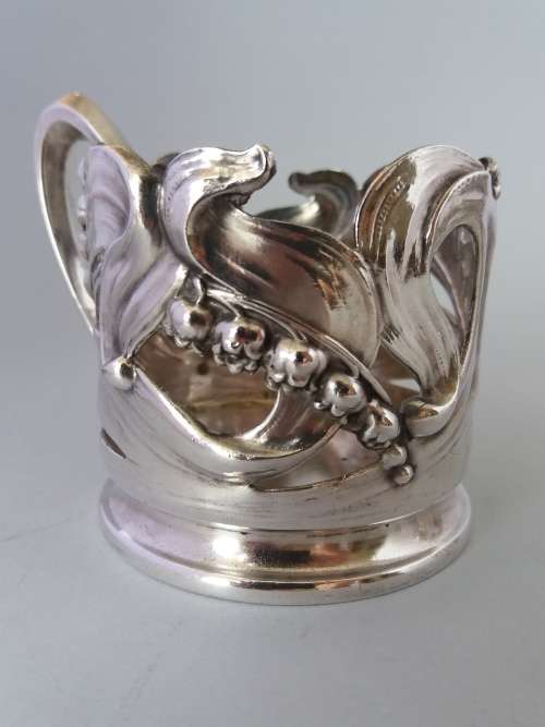 Genuine Art Nouveau tea glass holders