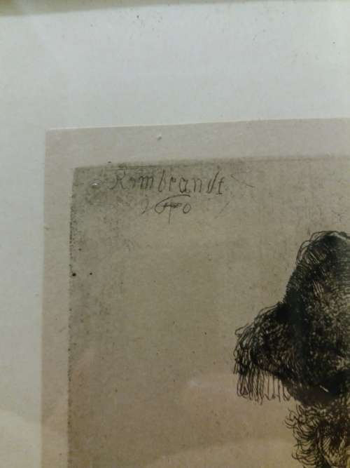 Early Rembrandt engraving