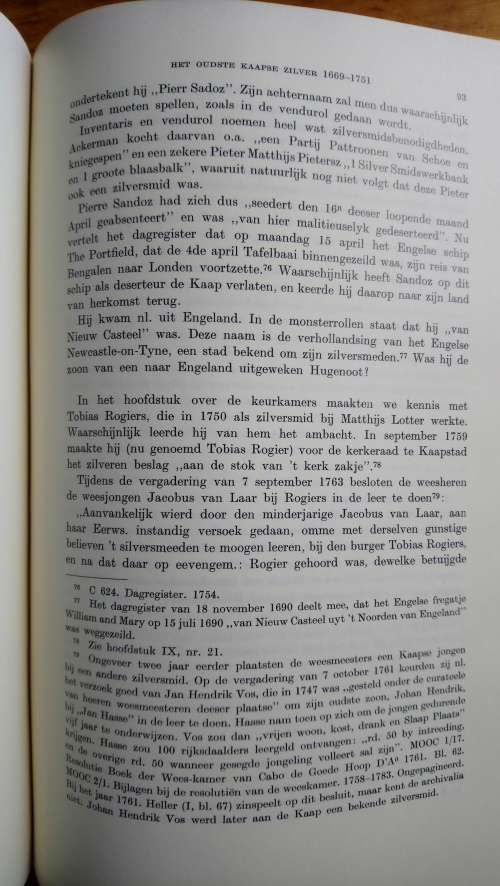 "Het Oudste Kaapse Zilver" 1669-1751