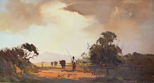 Landscape painting by Andre Grobler