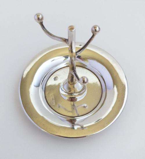 Edwardian sterling silver ring tree
