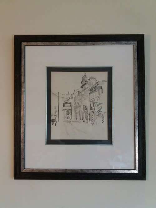 2 x Harry Stratford Caldecott drawings
