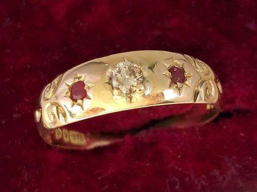 Victorian ruby and diamond ring