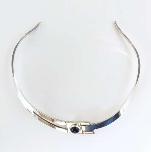 Mid Century sterling silver choker by TAXCO