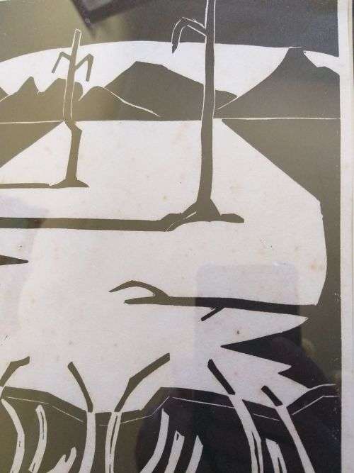 Fred Page woodcut - Droogte