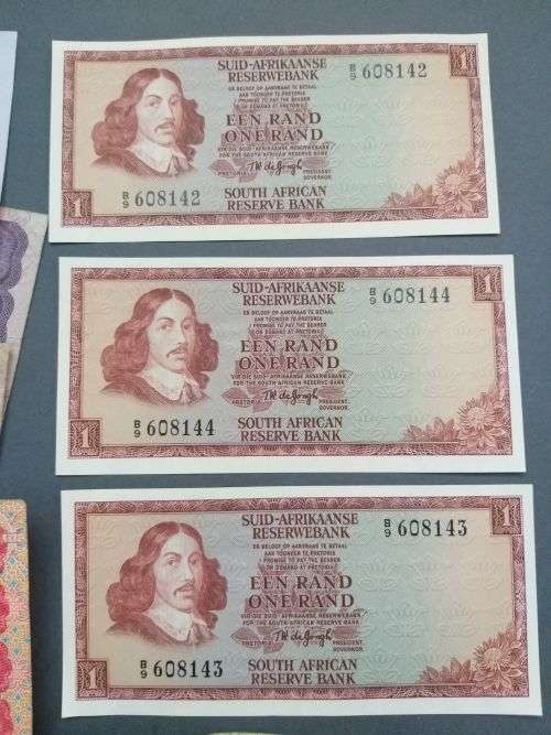 Old South African bank notes