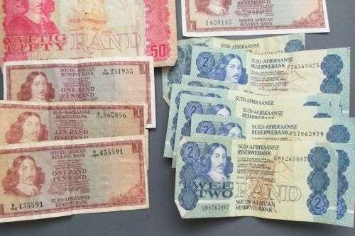 Old South African bank notes