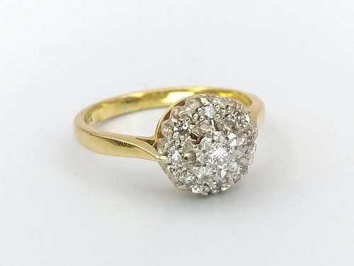 18ct gold & platinum diamond ring