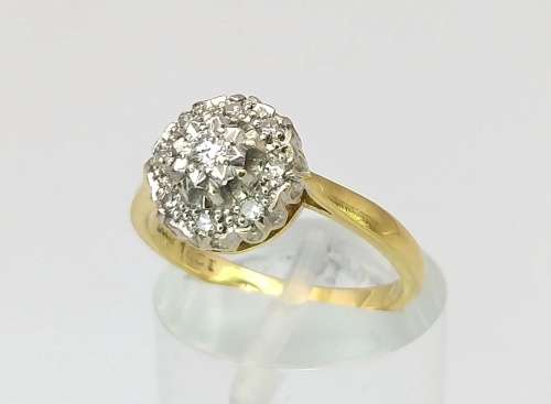 18ct gold & platinum diamond ring