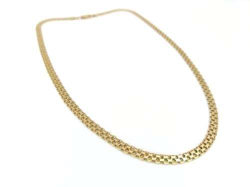 Vintage 9ct gold mesh necklace