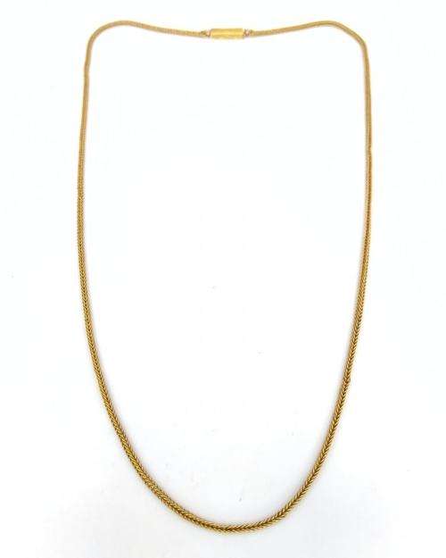Incredible 18ct gold braided chain