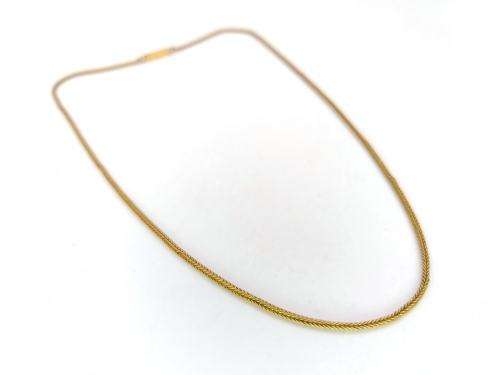 Incredible 18ct gold braided chain