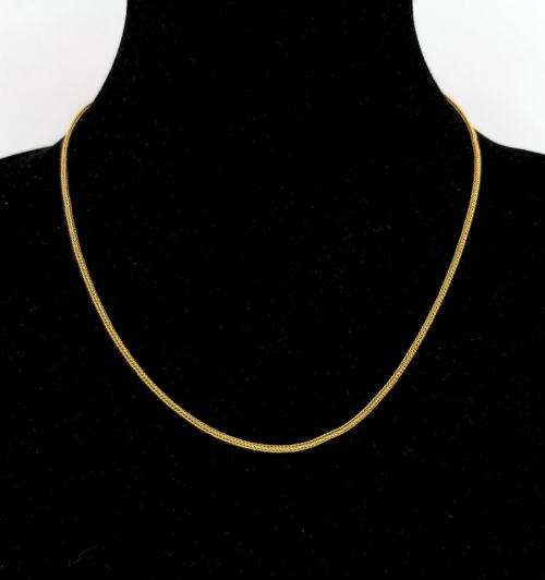 Incredible 18ct gold braided chain