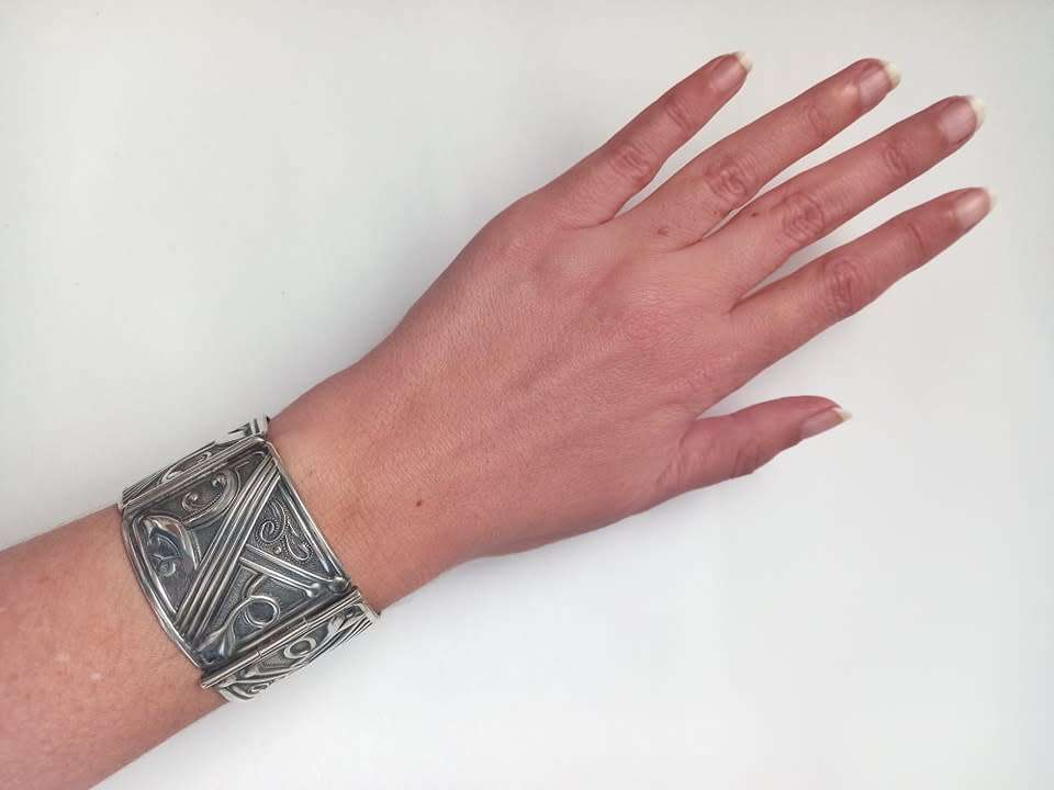 Early *rare* Candida sterling silver cuff (Joe Calafato)