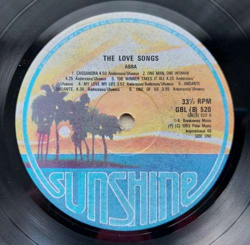 (ZIMBABWE PRESSING) - ABBA - Love Songs