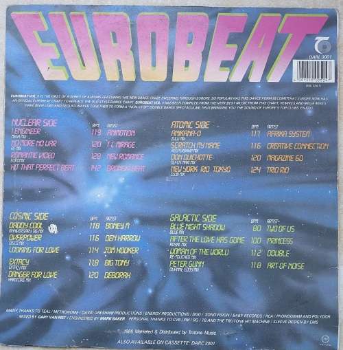 EUROBEAT VOL 1 (Double Album)