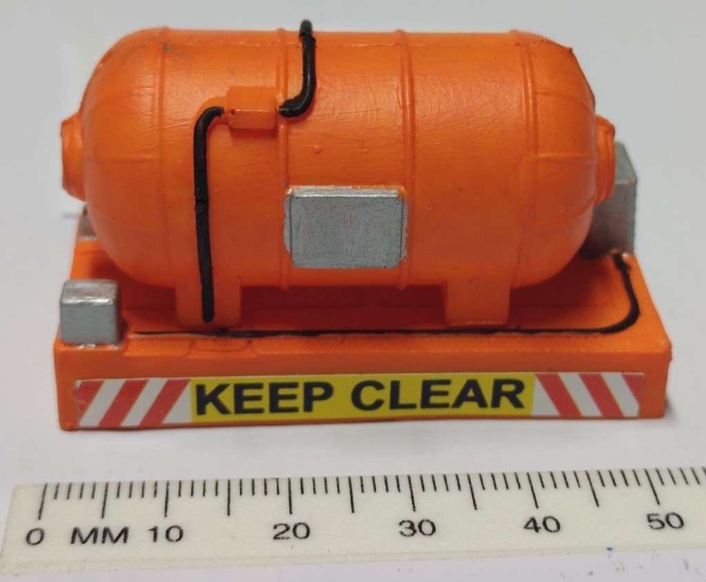 Model Trains HO 1x Gas Tank 54mm x 24mm x 32mm