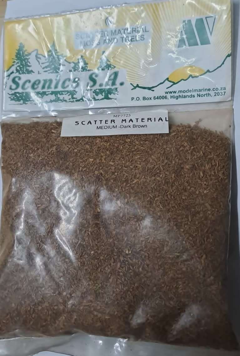 Model Trains HO 1 x Scatter Material - Course - Dark Brown.