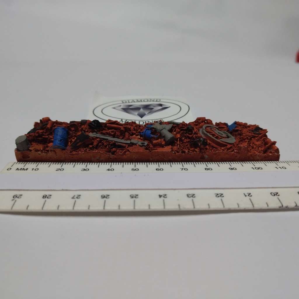 Model Trains HO 1 x Freight Load - Scrap Metal Load with wheel - 112mm x 28mm x 13mm