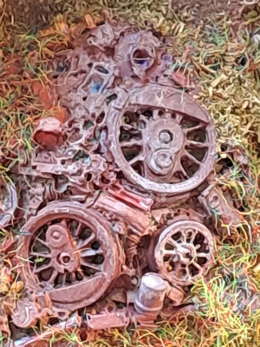 Model Trains HO 1 x Scrap yard - Small Yard 7mm x 43mm x 12mm