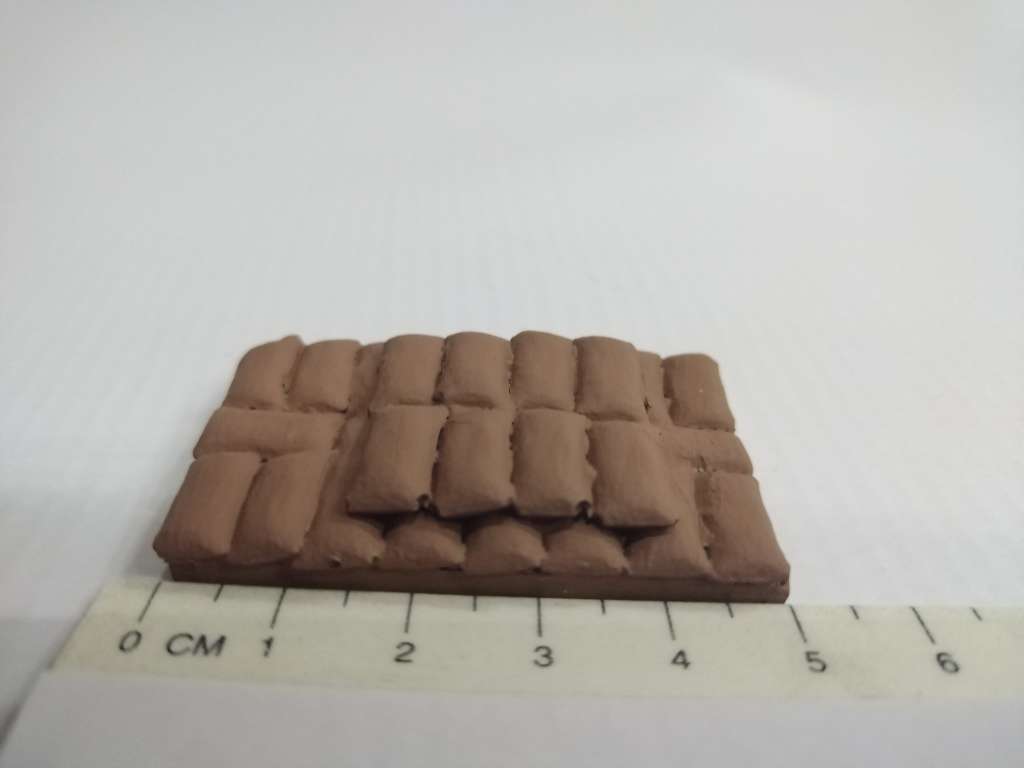 Model Trains HO 1 x Bags - Potato bags (1 x 28) Freight Load - 1 x 50mm x 31mm x 8mm
