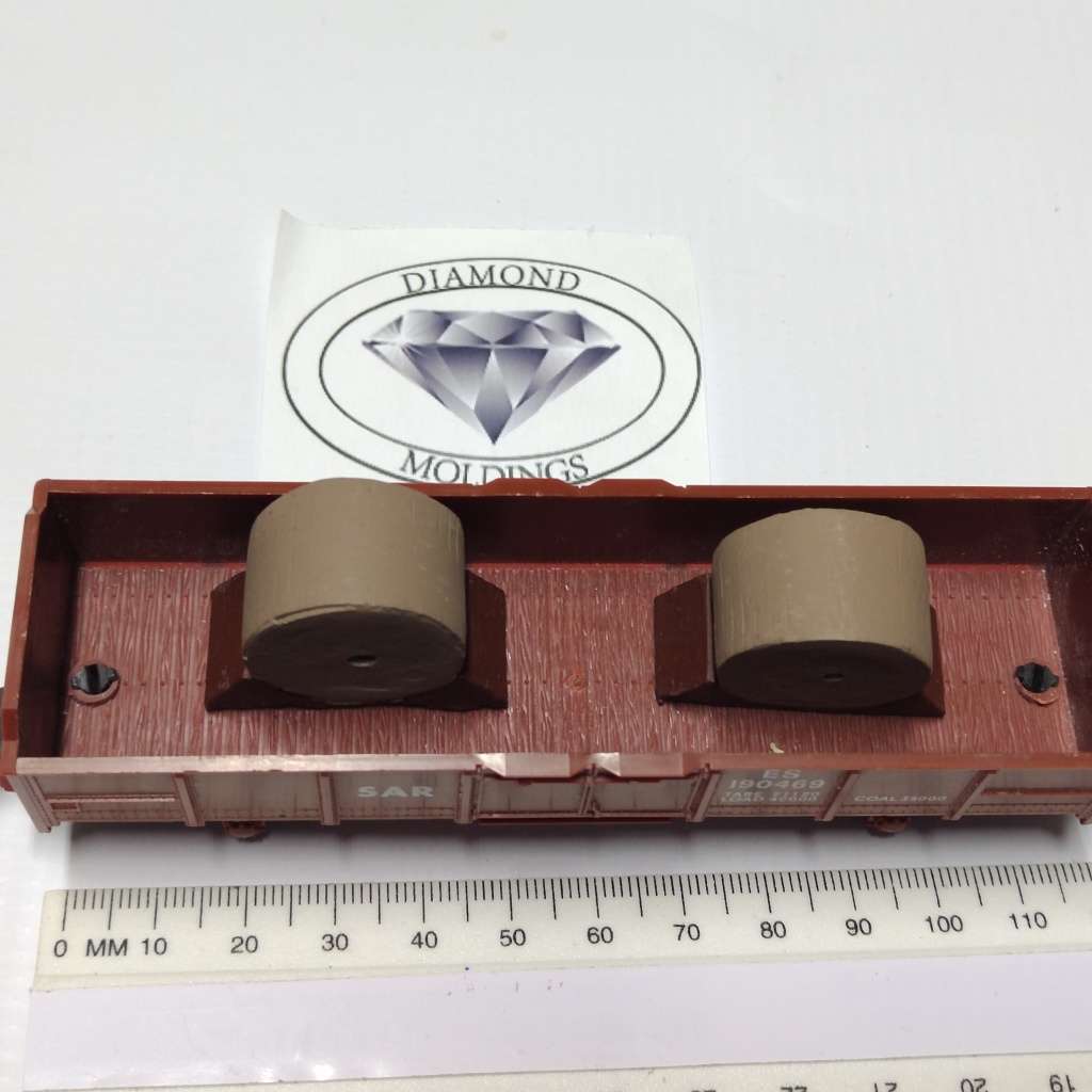 Model Trains HO - Elect. Cable Roll Small (x2 pack) - 33mm x 14mm x 25mm