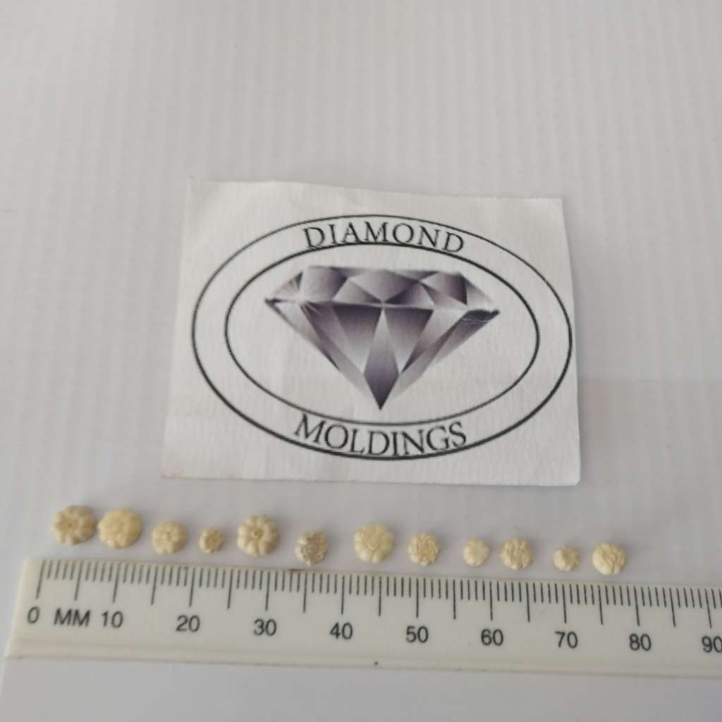 Model Trains N Scale - Pumpkins Cream (x12 pack) - 5mm diameter x 3mm