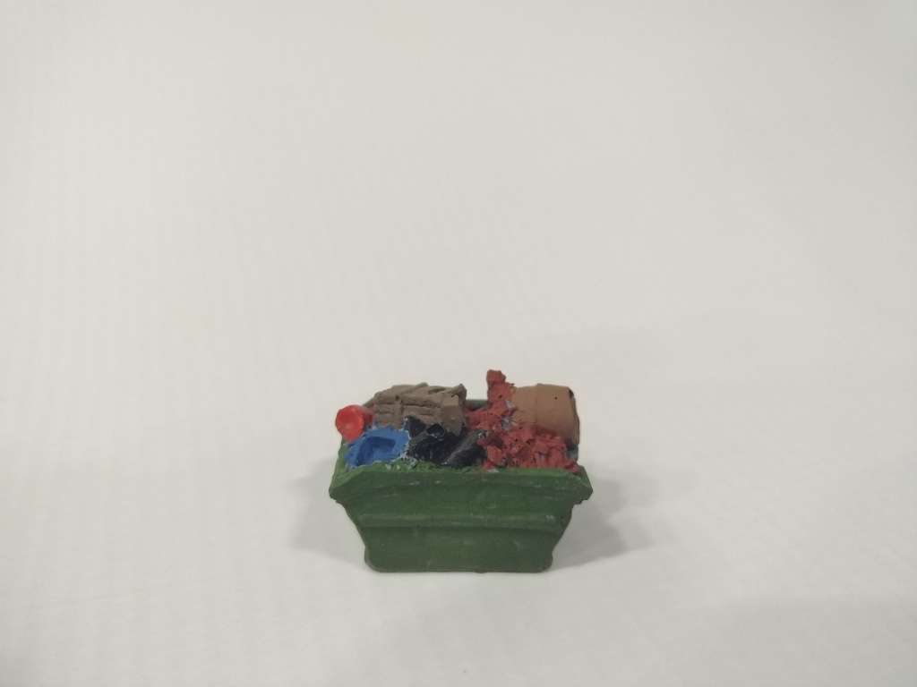 Model Trains N Scale - Scrap Bin/Skip Full - 27mm x 17mm x 15mm