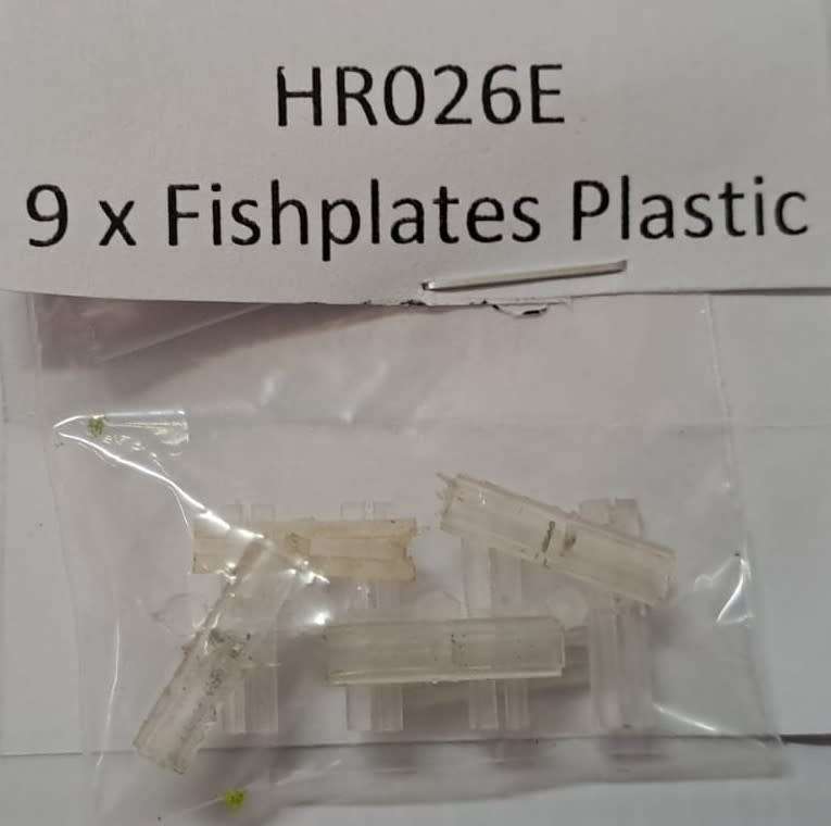 Model Trains 1:87 HO 9 x Fishplates Plastic.