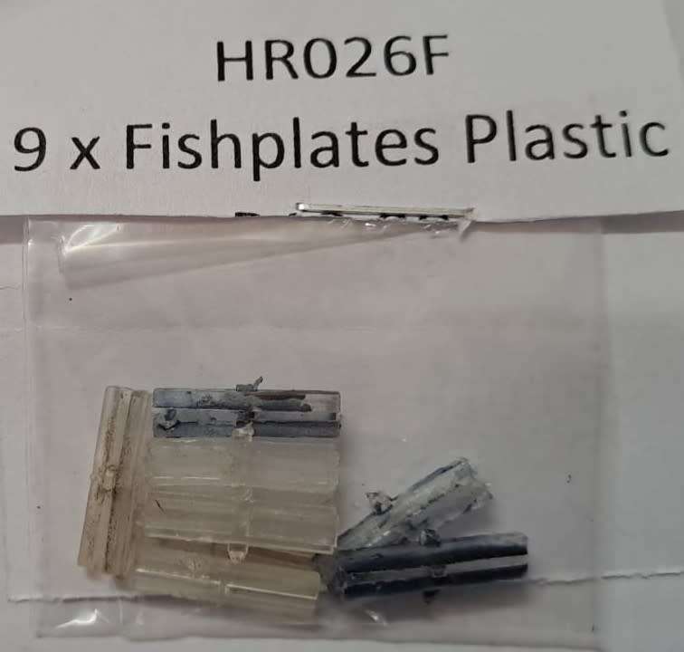 Model Trains 1:87 HO 9 x Fishplates Plastic.