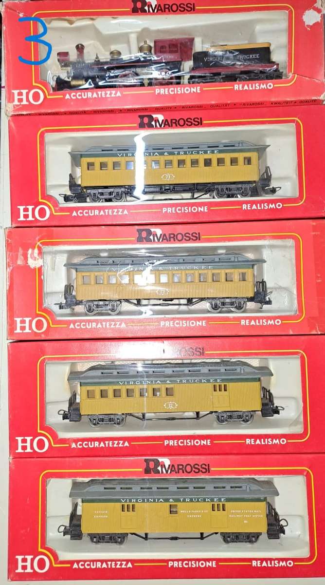 Model Trains HO Virginia & Truckee set boxed, with metal wheels & Lima couplers.